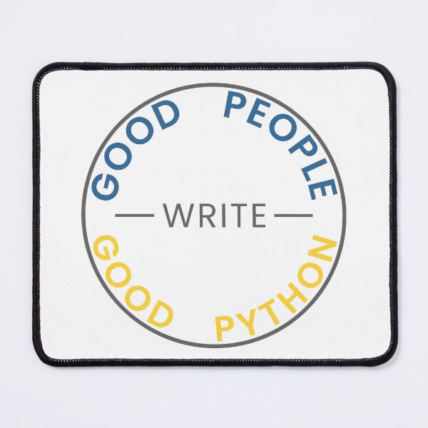 Item preview, Good People Write Good Python Sticker designed and sold by Good People | Tools of the Trade.