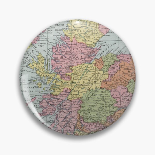 Item preview, Vintage Scotland Map (1925) designed and sold by BravuraMedia.