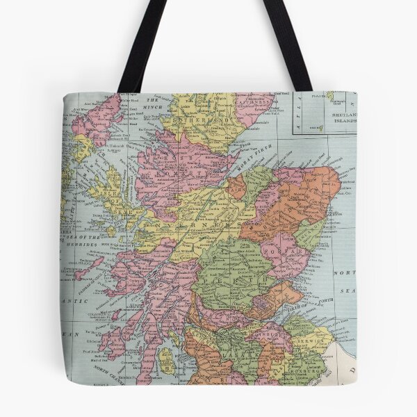 Item preview, Vintage Scotland Map (1925) designed and sold by BravuraMedia.