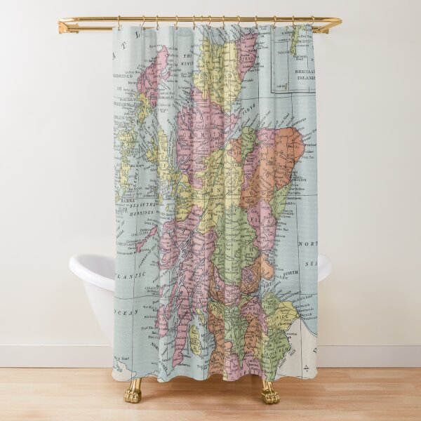 Item preview, Vintage Scotland Map (1925) designed and sold by BravuraMedia.