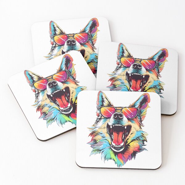 Item preview, dog beach summer dog chilling designed and sold by ArtHideaway.