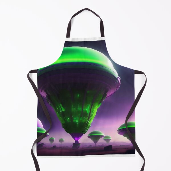 Artikelvorschau, Alien Invasion Green-Purple Artwork entworfen und verkauft von FRSquare.