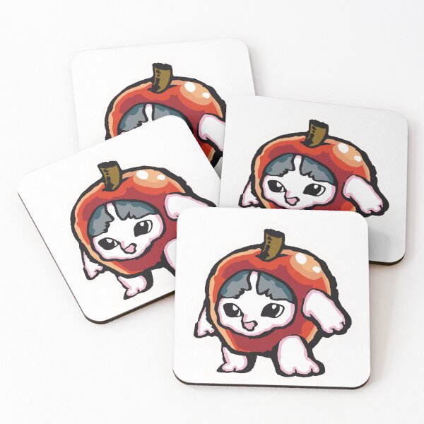 Item preview, Apple Cat Meme Sticker Funny designed and sold by TurmericDesignC.