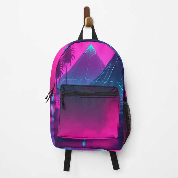 Item preview, Retrofuturistic Ecstasy: Synthwave Haven in the Cyber Oasis designed and sold by Mullet Monkey.