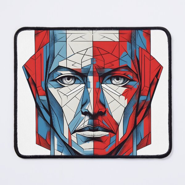 Item preview, Distorted abstract face designed and sold by Caspart.