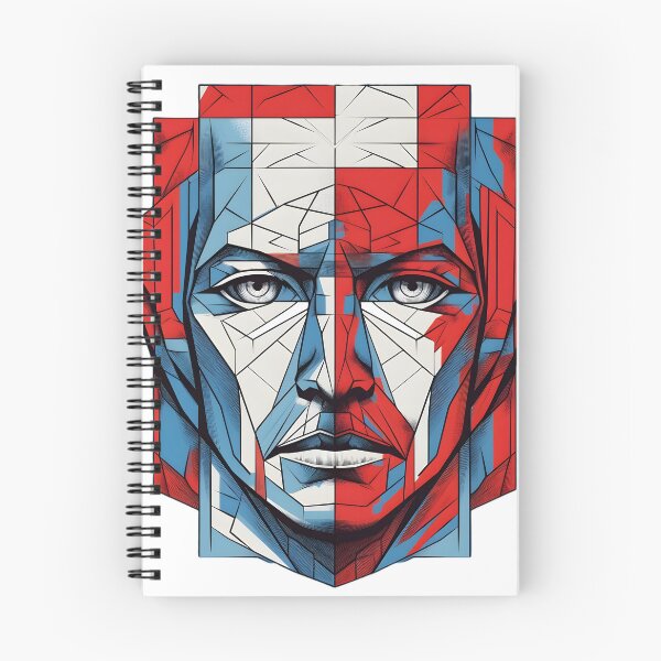 Item preview, Distorted abstract face designed and sold by Caspart.