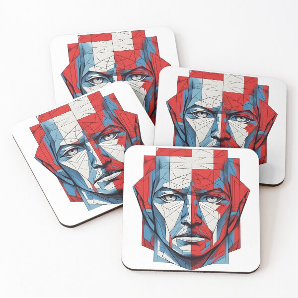 Item preview, Distorted abstract face designed and sold by Caspart.