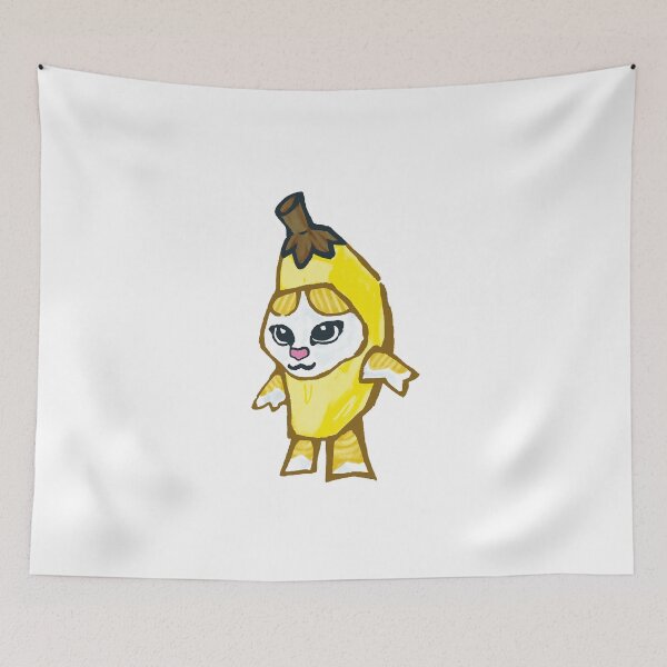 Item preview, Cat in Banana Costume - Funny Ironic Meme - Fruit Tabby designed and sold by TurmericDesignC.