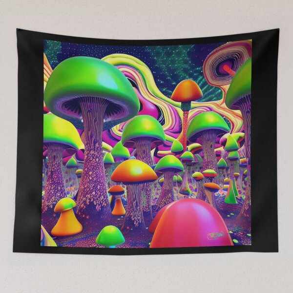 Item preview, Magic Mushrooms Trippy Dreamscapes 14 designed and sold by Benito Del Ray.