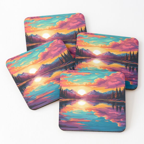 Item preview, Pixel Splendor: Captivating Sunset in Tranquil Waters designed and sold by Prozeum.