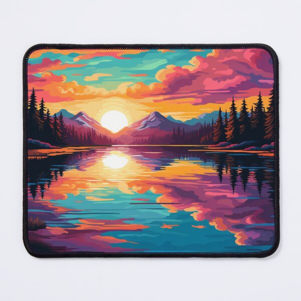Item preview, Pixel Splendor: Captivating Sunset in Tranquil Waters designed and sold by Prozeum.