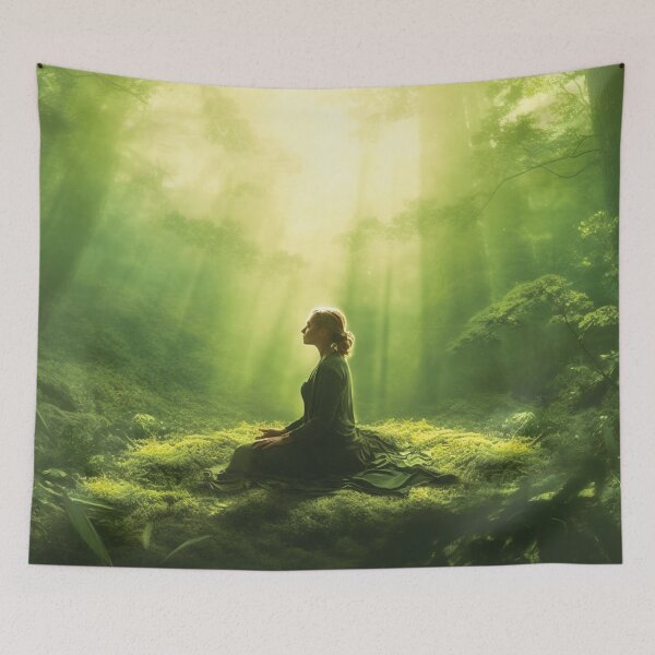 Item preview, Yoga And Meditation In Nature Concept designed and sold by AdrianGrosu.