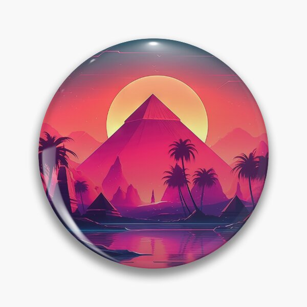 Item preview, Digital Paradise: Synthwave Rhapsody in the Cyber Oasis designed and sold by Mullet Monkey.