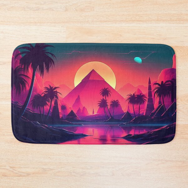Item preview, Digital Paradise: Synthwave Rhapsody in the Cyber Oasis designed and sold by Mullet Monkey.
