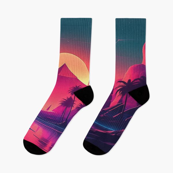 Item preview, Digital Paradise: Synthwave Rhapsody in the Cyber Oasis designed and sold by Mullet Monkey.