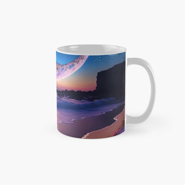 Item preview, Goodnight moon, magical twilight crescent moon beach seascape still life portrait by Md Faruk Mia designed and sold by Jéanpaul  Ferro.