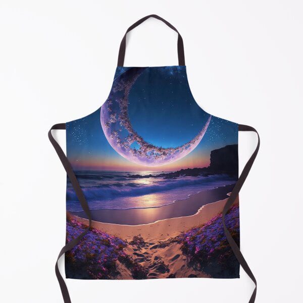 Item preview, Goodnight moon, magical twilight crescent moon beach seascape still life portrait by Md Faruk Mia designed and sold by Jéanpaul  Ferro.