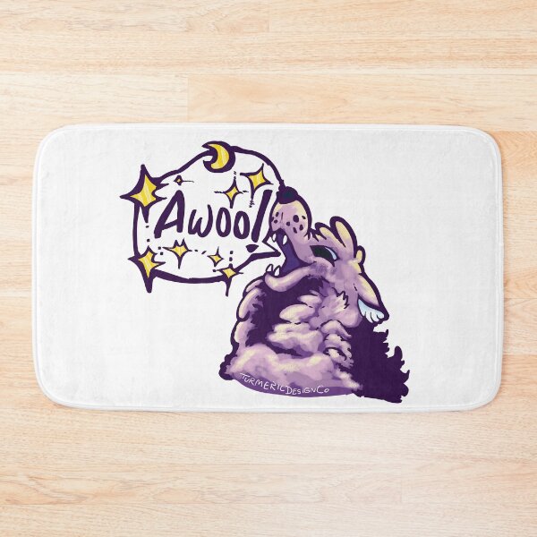 Item preview, Awoo Wolf Moon Howl - Cute Kawaii Furry Cartoon Dog designed and sold by TurmericDesignC.