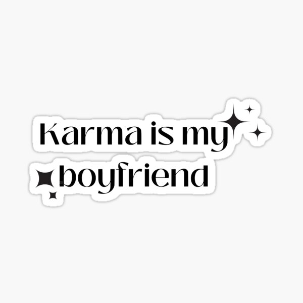 Karma is My Bestie Friendship Bracelet Sticker  Taylor Swift Sticker –  handsomeprintsdesign