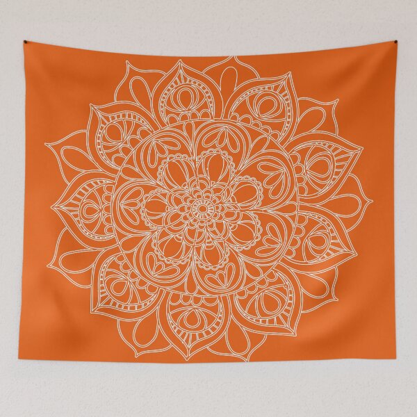 Item preview, Orange Mandala designed and sold by RainbowShop.