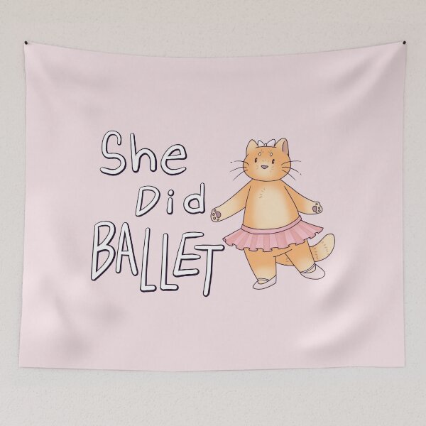 Item preview, She Did Cat Ballet  designed and sold by Grafite Gauntlet.