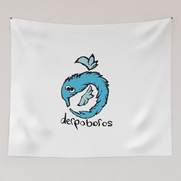 Item preview, Worm on a String Ouroboros Derp - Nostalgic Toy Sticker designed and sold by TurmericDesignC.