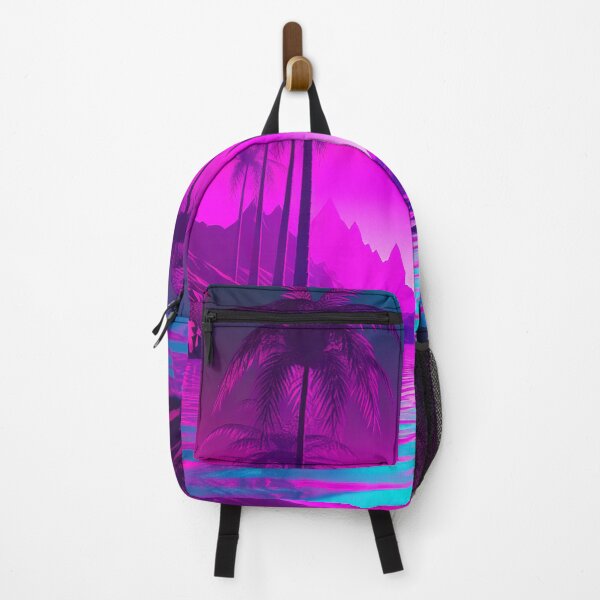 Item preview, Palm Tree Harmony: Synthwave Dreamscape at Sunset designed and sold by Mullet Monkey.