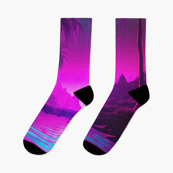 Item preview, Palm Tree Harmony: Synthwave Dreamscape at Sunset designed and sold by Mullet Monkey.