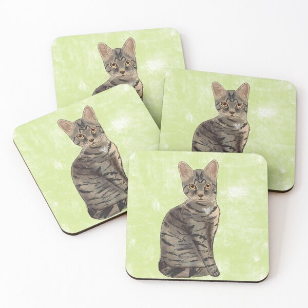 Item preview, Kitty Cat Acrylic Painting designed and sold by Azu11a.