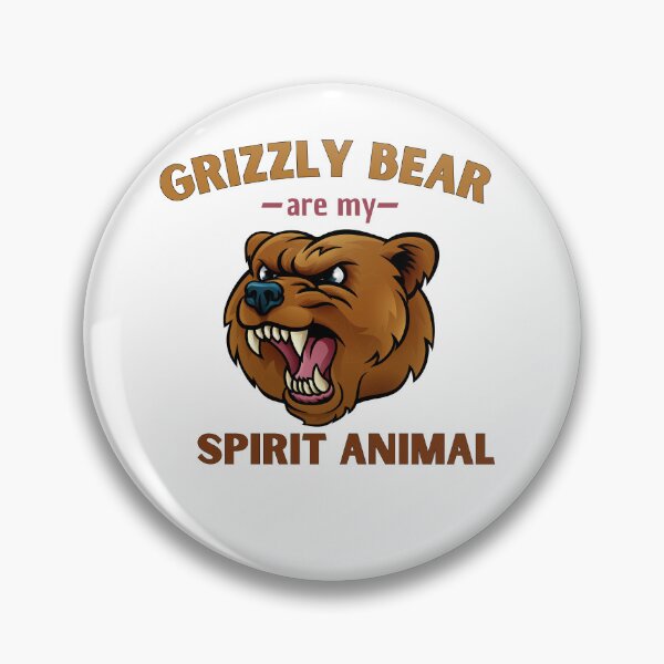 Item preview, Grizzly bear Are My Spirit Animal designed and sold by Stickers  Designer.