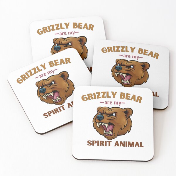 Item preview, Grizzly bear Are My Spirit Animal designed and sold by Stickers  Designer.