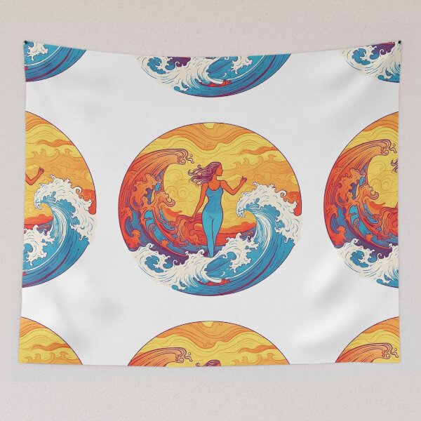Item preview, Woman Surfer designed and sold by victorsuarez.