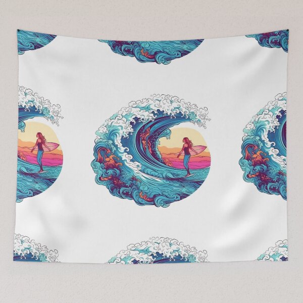 Item preview, Woman Surfing designed and sold by victorsuarez.