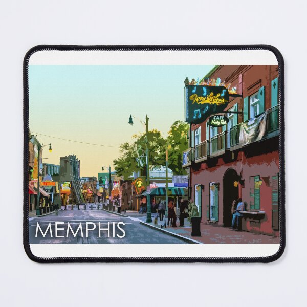 Item preview, Beale Street, Memphis, Tennessee, USA, Travel Print, Sunset designed and sold by summattodraw.