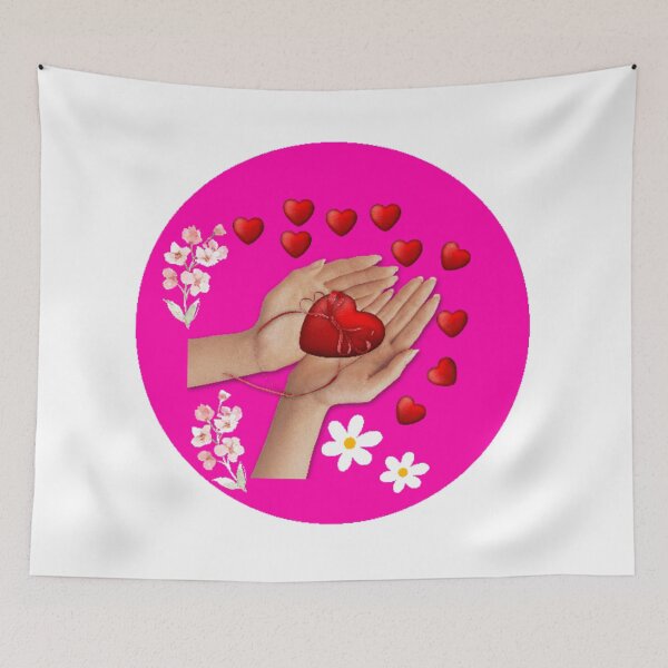 Item preview, "Love's Fingerprint: Hands Graced with Hearts" designed and sold by pedroserpa.