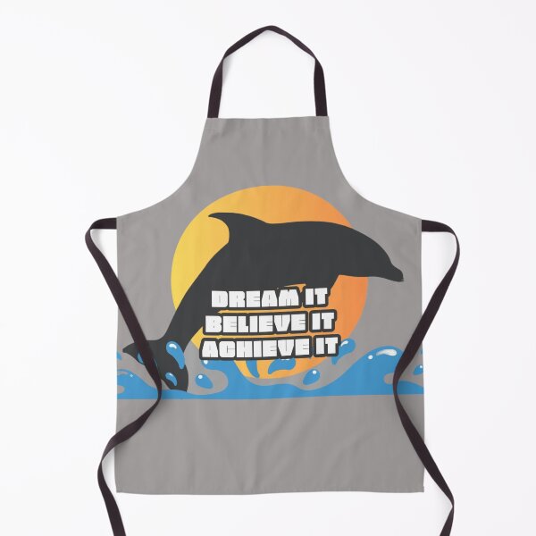 Item preview, Dream It Believe It Achieve It, Positive Dolphin Saying Print / Motivational Design designed and sold by TGAL2.
