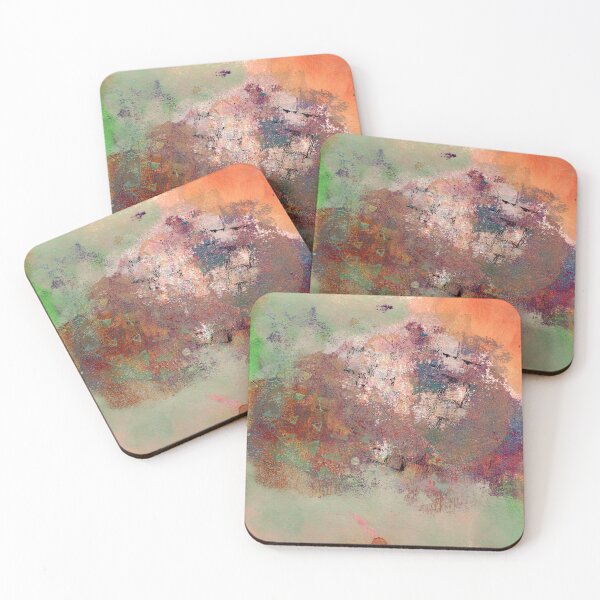 Item preview, Industrial Abstract in Muted Green, Rust, and Orange designed and sold by LiszaB.