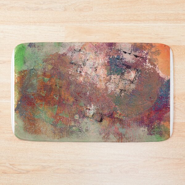 Item preview, Industrial Abstract in Muted Green, Rust, and Orange designed and sold by LiszaB.