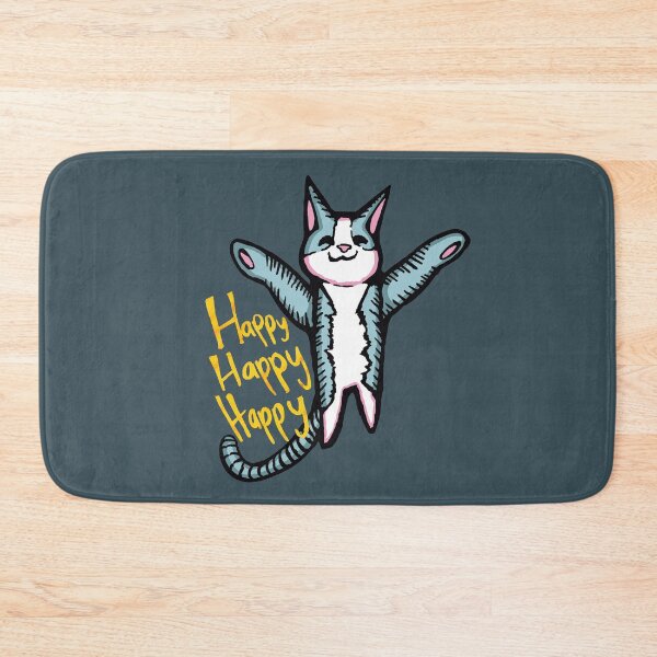 Item preview, Happy Happy Happy Cat - Ironic Internet Meme - Funny Sticker designed and sold by TurmericDesignC.