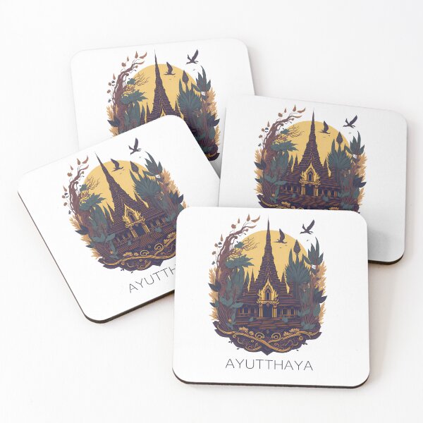 Item preview, Retro-inspired Artwork Inspired by Ayutthaya designed and sold by deejungvillage.