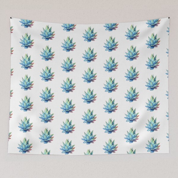 Item preview, Dreamy Blue Agave Watercolor illustration for Succulent & Tequila Lovers designed and sold by Stickerharvest.