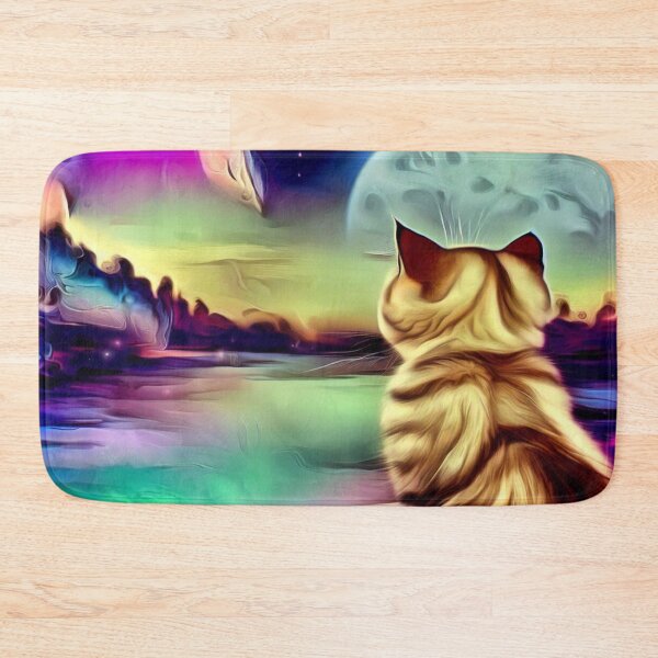 Item preview, cat and moon,cat meditate designed and sold by GLORY-LIFE.
