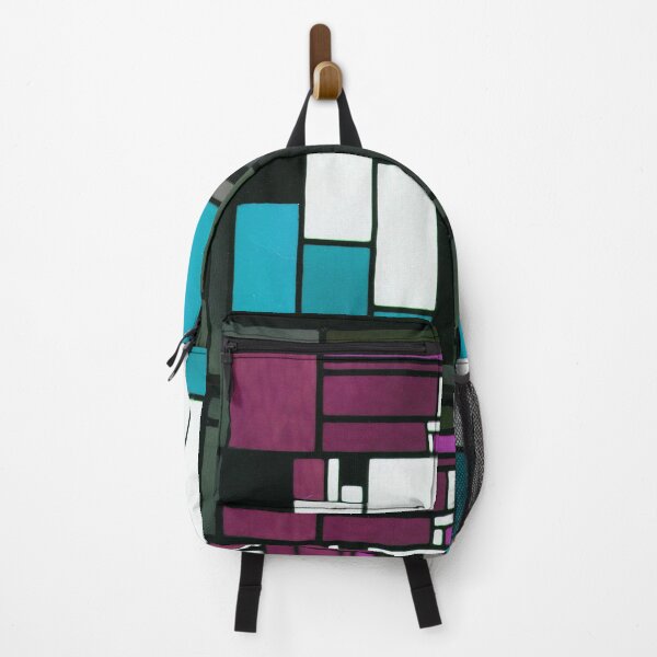 Item preview, Teal & Magenta Harmony: Colorblock Art by Theo van Doesburg designed and sold by PureVintageLove.