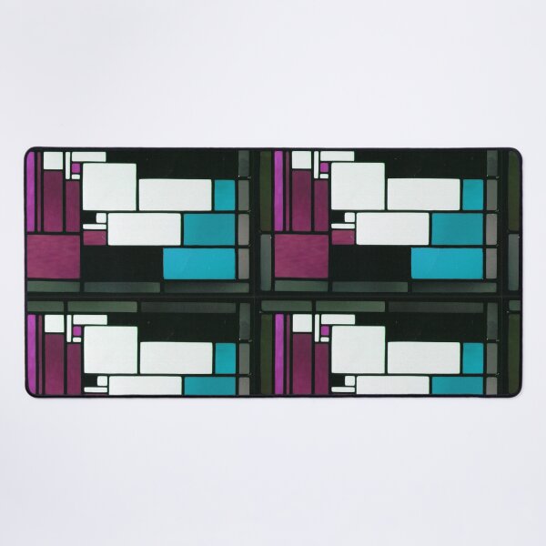 Item preview, Teal & Magenta Harmony: Colorblock Art by Theo van Doesburg designed and sold by PureVintageLove.
