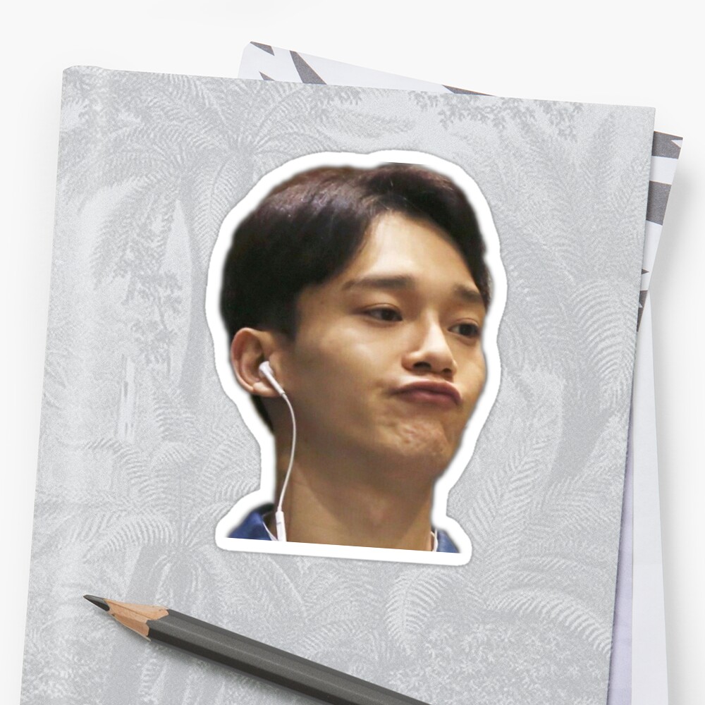 Chen Meme EXO Stickers By Ohgeezokay Redbubble