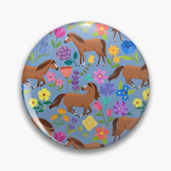 Item preview, Floral horse pattern  designed and sold by KCAbdelnour.