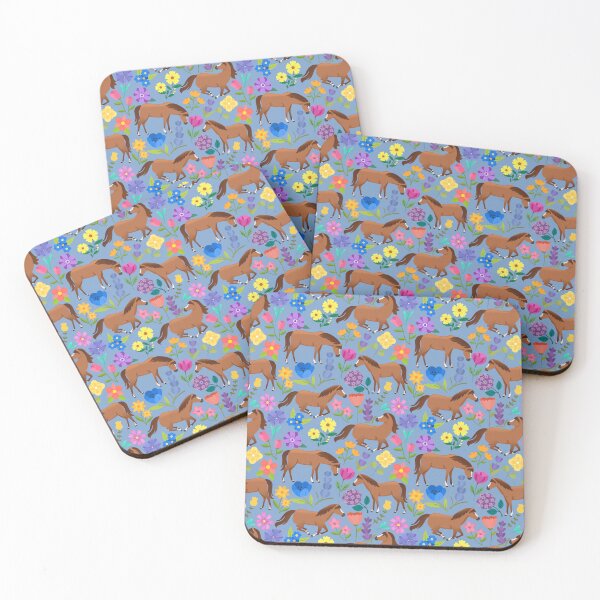 Item preview, Floral horse pattern  designed and sold by KCAbdelnour.
