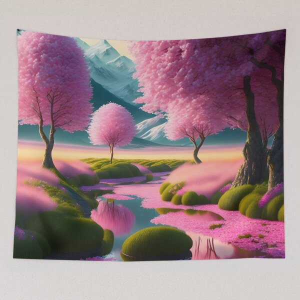 Item preview, Pink Blossom Valley designed and sold by Sweet-Medley.