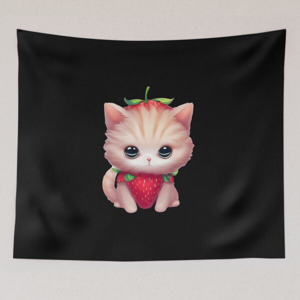 Item preview, Cute Strawberry Cat designed and sold by OliversCat.