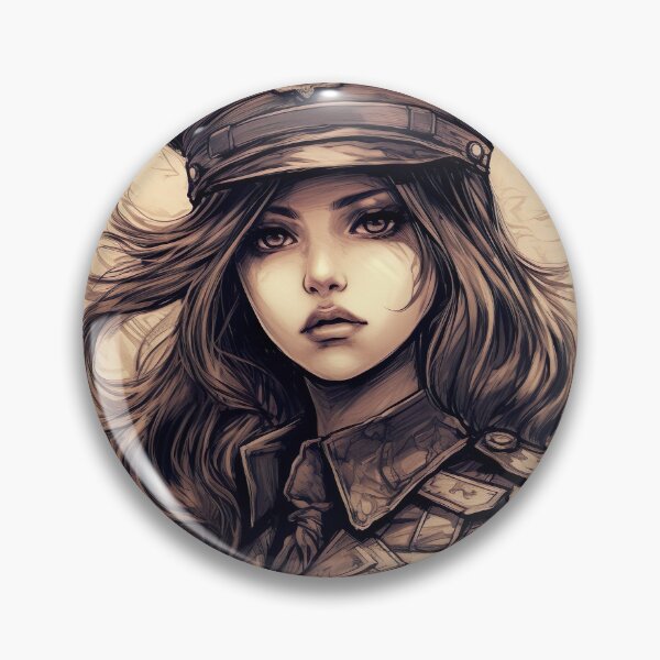 Artikelvorschau, Beautiful Manga Soldier - Long Hair and Determination entworfen und verkauft von Neuronexia.